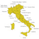 Sagoma dell'Italia suddivisa in regioni