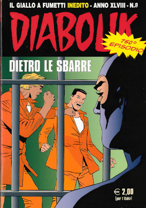 Diabolik osserva Ginko che è rinchiuso in una cella di una prigione