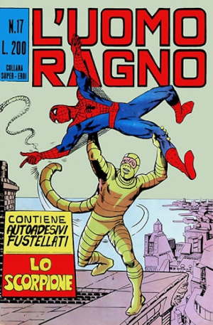 L'Uomo Ragno lotta con lo Scorpione