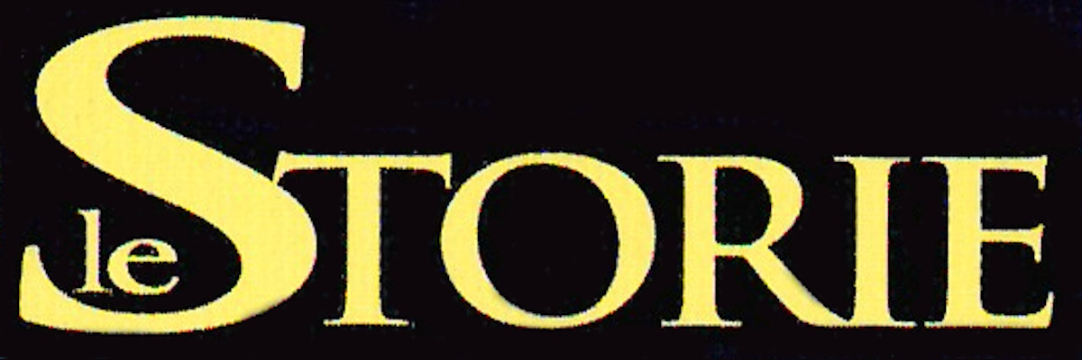 Il logo della collana: le Storie, scritto in giallo su sfondo nero