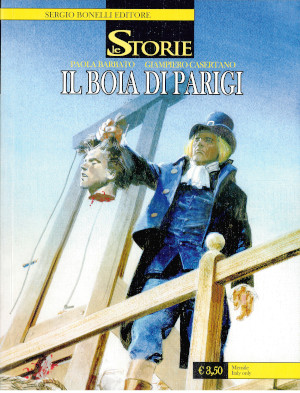 La copertina del numero 1: il boia mostra la testa mozzata