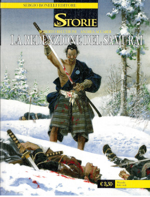 La copertina del numero 2: il samurai rinfodera la spada dopo aver ucciso i suoi nemici