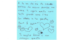 Leggi la lettera di Gaia Gabrielli Incipit della lettera di Gaia Gabrielli