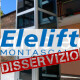 Logo Elelift e la scritta "Disservizio"