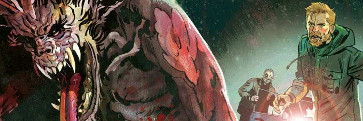 Porzione della copertina di Samuel Stern 5, con il volto di Samuel e del demone