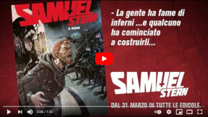 Copertina del trailer, con la copertina del numero 17 di Samuel Stern