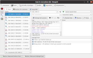 Nella scheda Full Scan Output sono riportati dettagli ancora più approfonditi