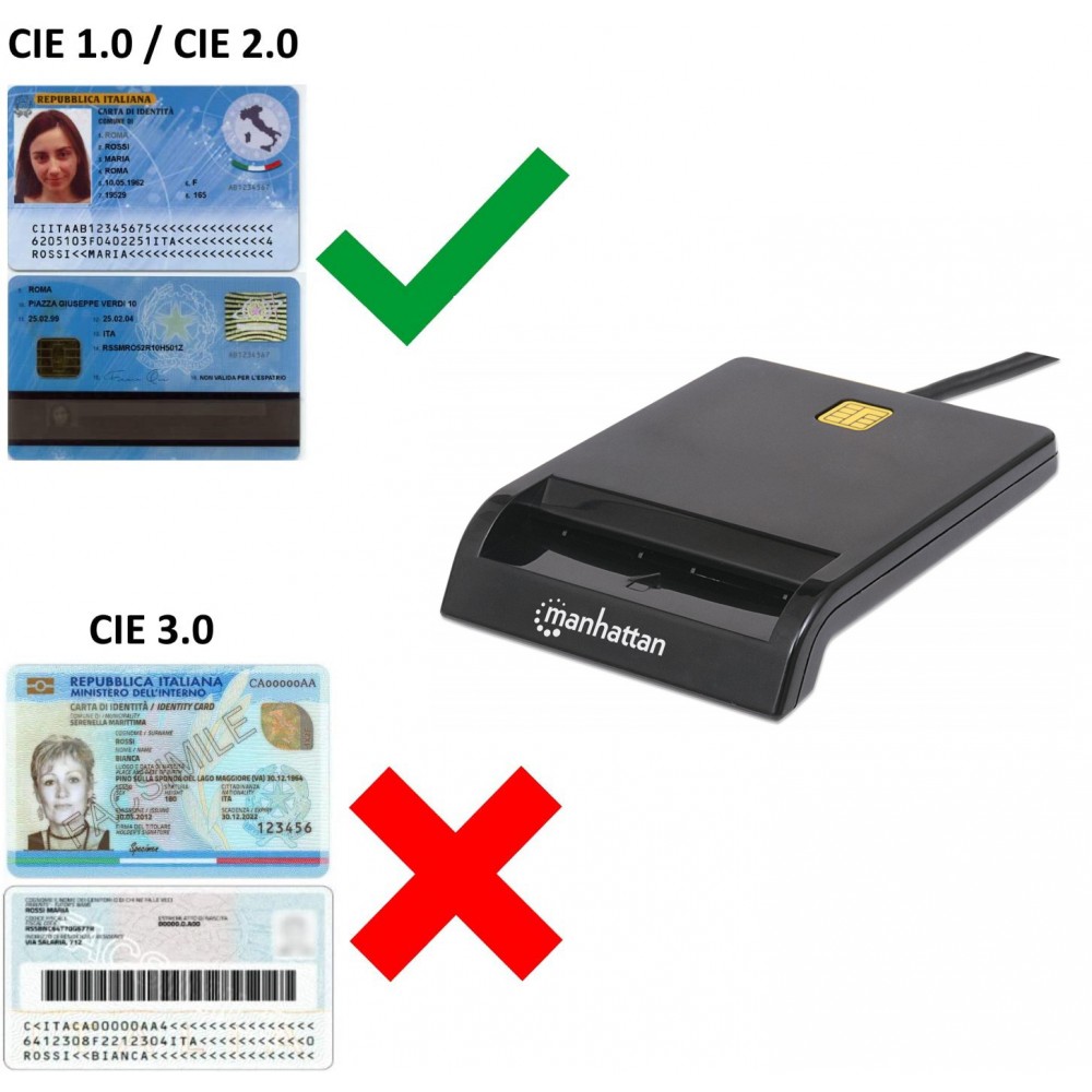 Atlantis Lettore Contactless Carta di Identita' Elettronica