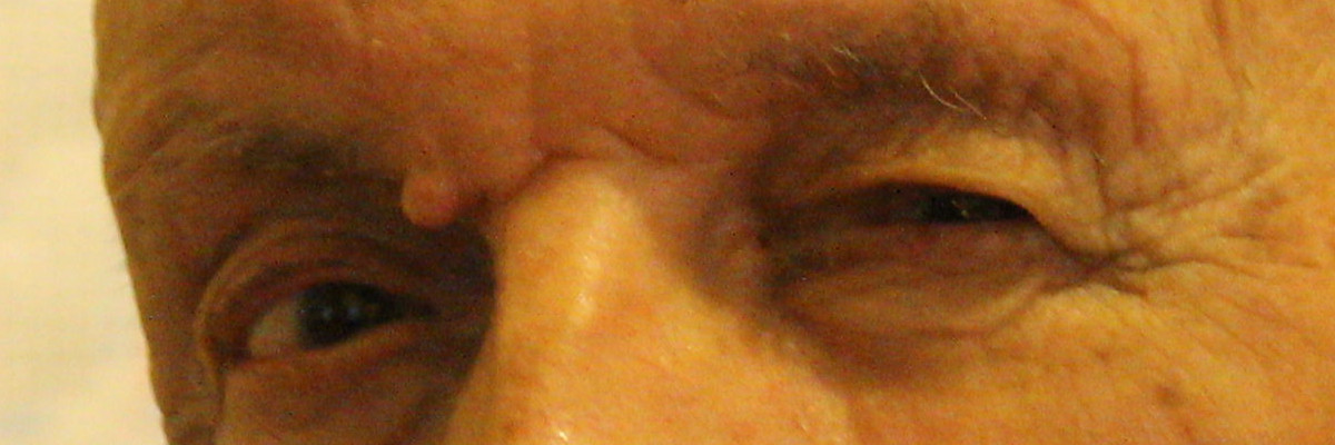 Particolare degli occhi di Angelo Arlati
