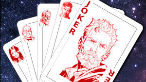 Cinque carte da gioco: nella prima Samuel Stern è il Jolly. Le altre quattro sono Penny, padre Duncan, Angus Derryleng e Foster Cranna