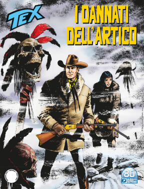 Tex e i comprimari tra le brume dell'artico. Un totem spaventoso emerge dalle nebbie