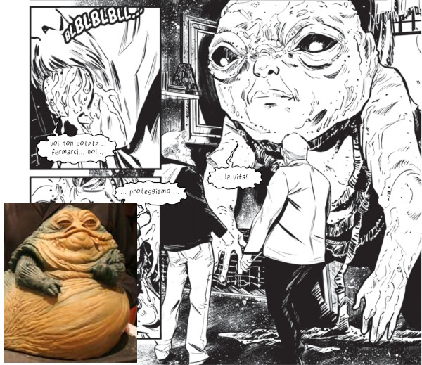 Il confronto tra Gorlath e Jabba: i due sono davvero molto simili